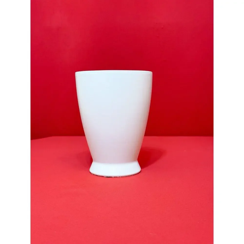 5x6.5”  White Ceramic Flower Orchid Pot